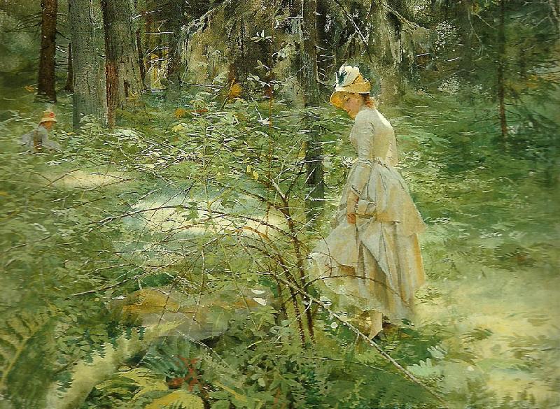 Anders Zorn ovan tornsnaret oil painting image